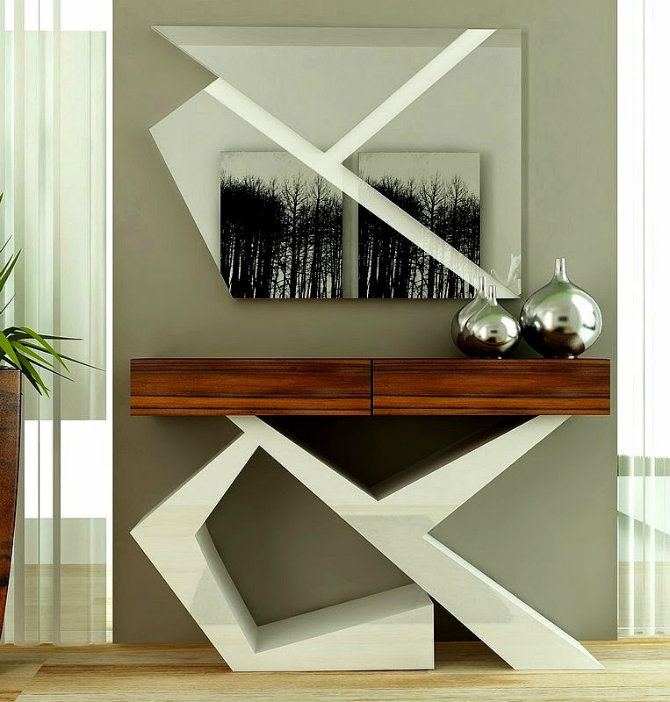 Modern Living Room Design with Console tables