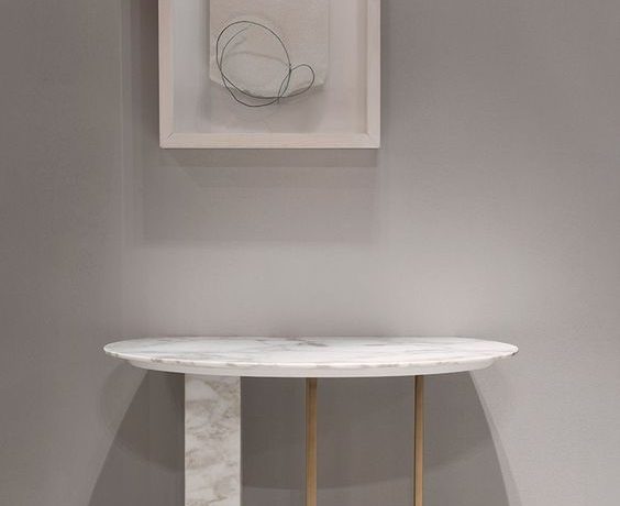 rounded console table