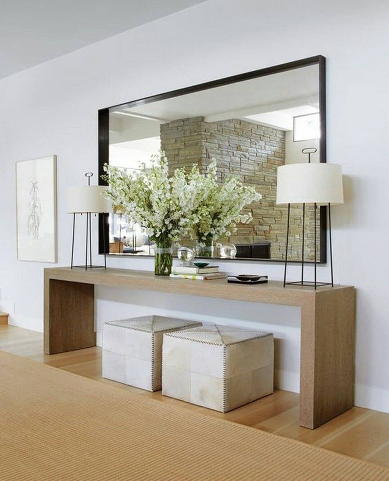 Two Benches Below a Console Table the Trend That You Need To Know