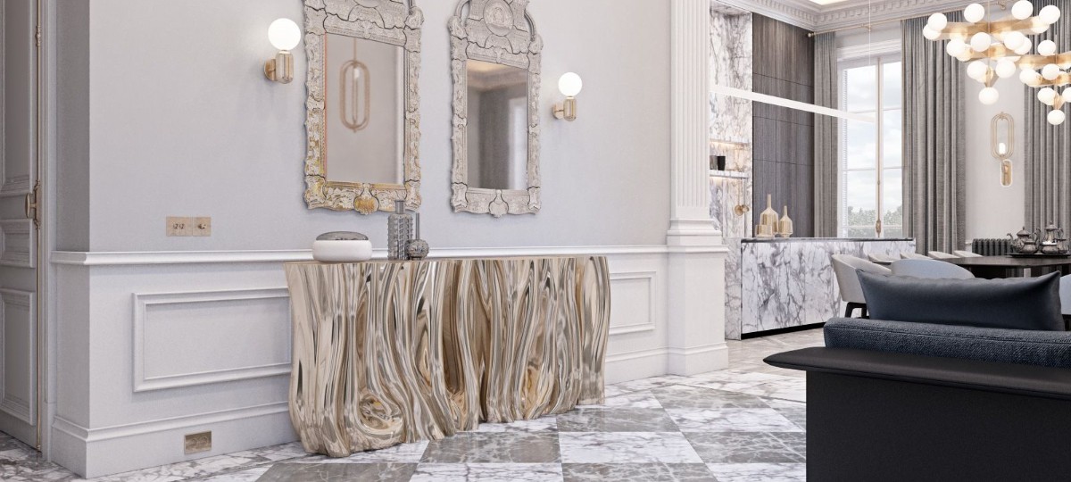 A Modern Console Table Perfect For A Contemporary Design ft
